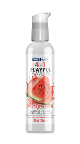 Swiss Navy 4 in 1 Playful Flavors Watermelon Intimacy Gel 4 oz Massage Oil